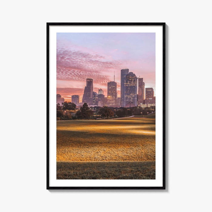 Houston Skyline Fine Art Photo Print, Texas USA Poster, Downtown Wall Decor
