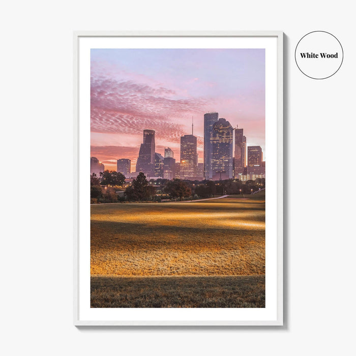 Houston Skyline Fine Art Photo Print, Texas USA Poster, Downtown Wall Decor