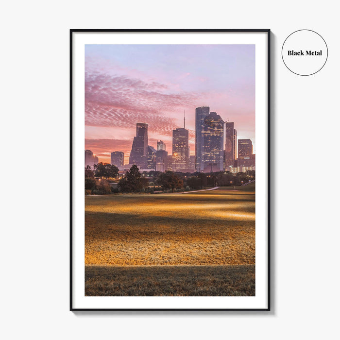 Houston Skyline Fine Art Photo Print, Texas USA Poster, Downtown Wall Decor