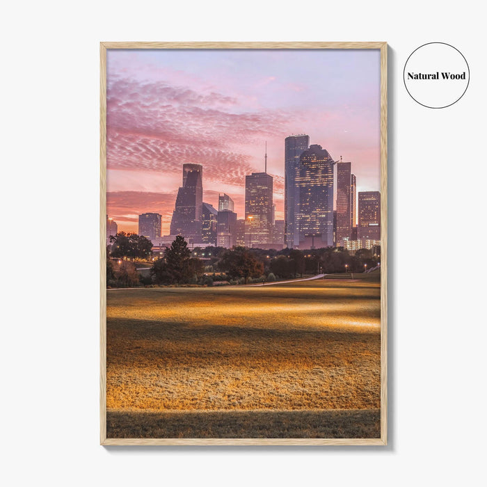 Houston Skyline Fine Art Photo Print, Texas USA Poster, Downtown Wall Decor