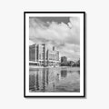 Huntsville Skyline Black and White Fine Art Photo Print, Alabama Wall Poster, USA