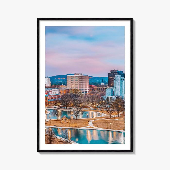 Huntsville Skyline Fine Art Photo Print, Alabama Wall Poster, USA