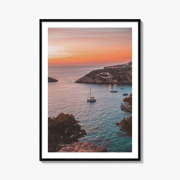 Ibiza Fine Art Photo Print, Balearic Islands Spain, Boat Sea Poster