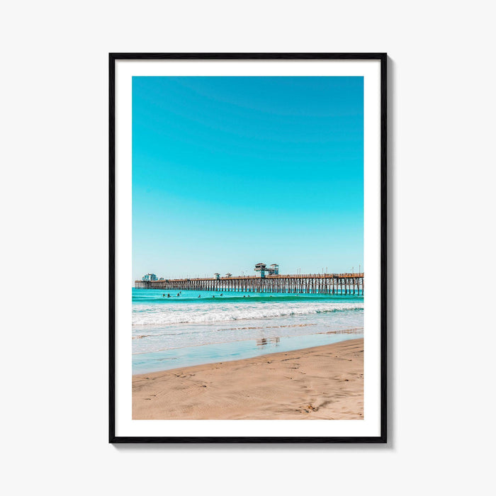 Imperial Beach Fine Art Photo Print, Pier, San Diego, California Wall Poster, USA