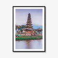 Bali Fine Art Photo Print, Ulun Danu Bratan Temple, Bratan Lake Indonesia Poster