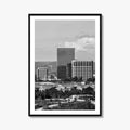 Irvine Skyline Black and White Fine Art Photo Print, Orange County, California Poster