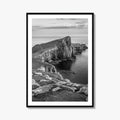 Neist Point Lighthouse Black and White Fine Art Photo Print, Isle of Skye Poster