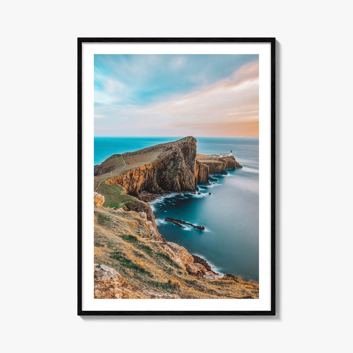 Isle Of Skye Golden Fine Art Photo Print, Neist Point Lighthouse, Scotland Wall Poster
