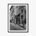 San Gimignano Black and White Fine Art Photo Print, Tuscany Italy Wall Poster