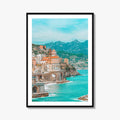 Atrani Fine Art Photo Print, Amalfi Coast Campania Italy, Aerial View Wall Poster