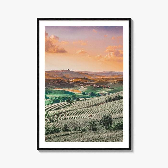 Langhe Fine Art Photo Print, Barolo, Piedmont Italy, Vineyard Landscape Poster, UNESCO