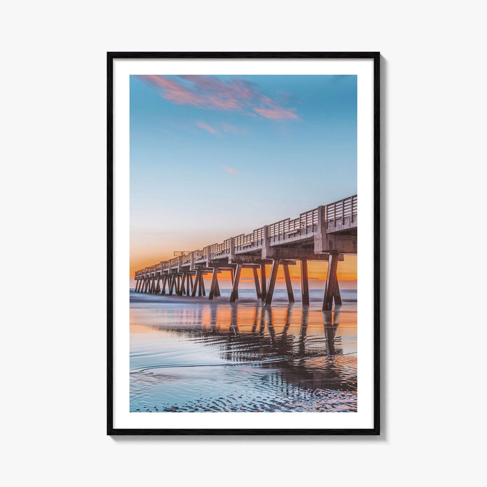 Jacksonville Beach Fine Art Photo Print, Jax Pier, Florida, USA, Wall Poster