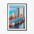 Jacksonville Skyline Fine Art Photo Print, Florida Downtown, USA Wall Decor Poster