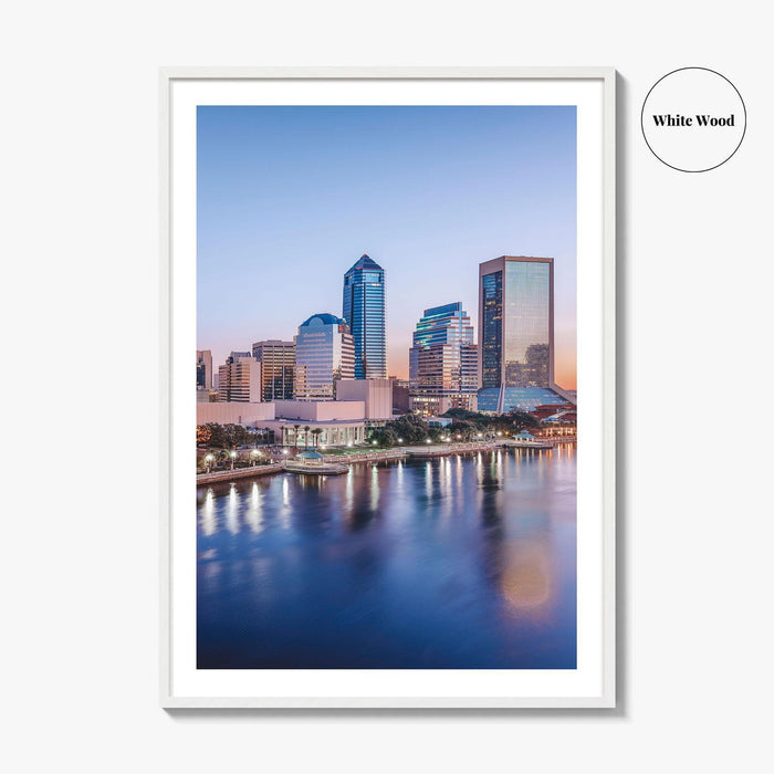 Jacksonville Skyline Fine Art Photo Print, St Johns River, Florida USA Wall Poster