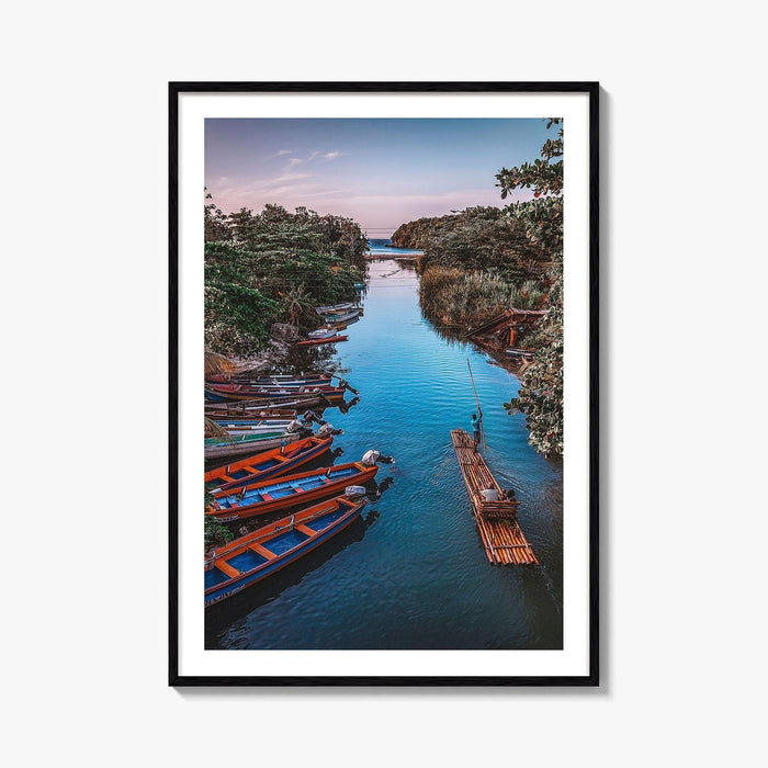Jamaica Fine Art Photo Print, White River Rafting, St Ann, Ocho Rios Wall Poster