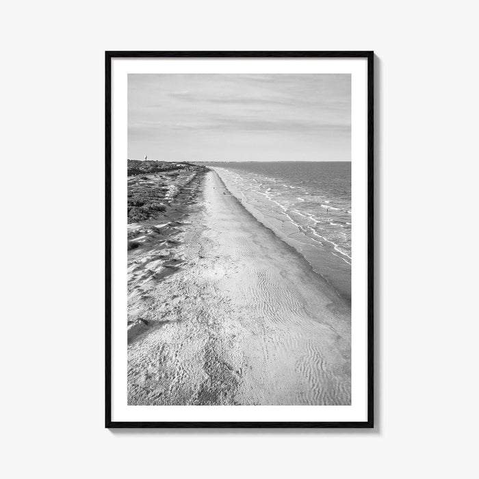 Jekyll Island Black and White Fine Art Photo Print, Georgia Coastal Poster