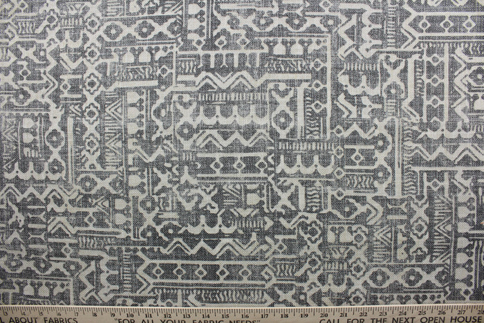 Jennifer Adams Tanner Fabric in Charcoal