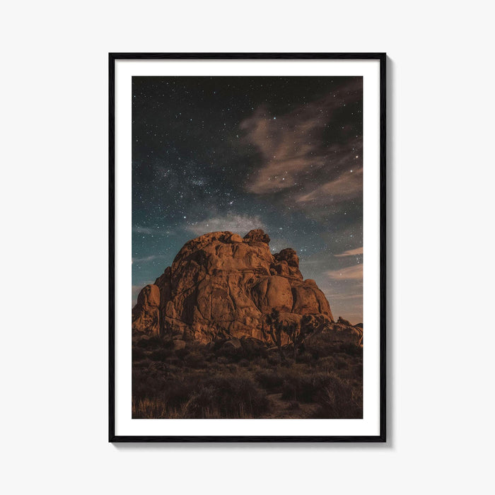 Joshua Tree National Park Fine Art Photo Print, California, Night Landscape Poster, Wall Decor