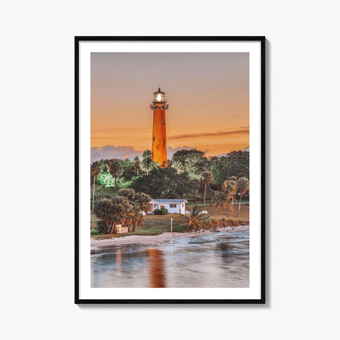 Jupiter Fine Art Photo Print, Inlet Lighthouse, Florida Wall Decor Poster, USA