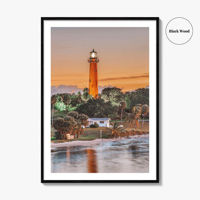 Jupiter Fine Art Photo Print, Inlet Lighthouse, Florida Wall Decor Poster, USA