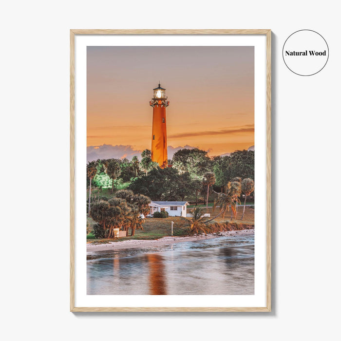 Jupiter Fine Art Photo Print, Inlet Lighthouse, Florida Wall Decor Poster, USA