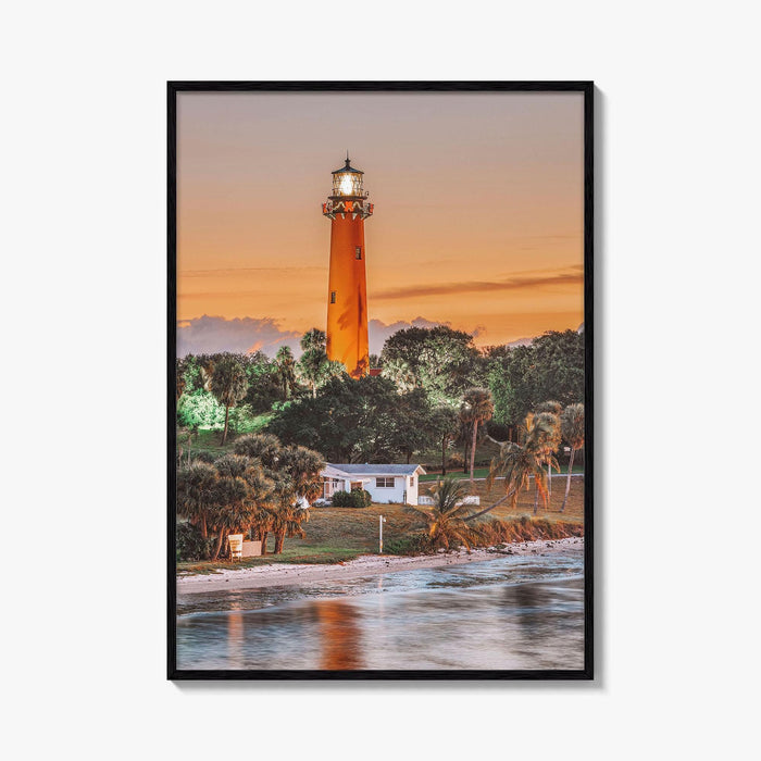 Jupiter Fine Art Photo Print, Inlet Lighthouse, Florida Wall Decor Poster, USA