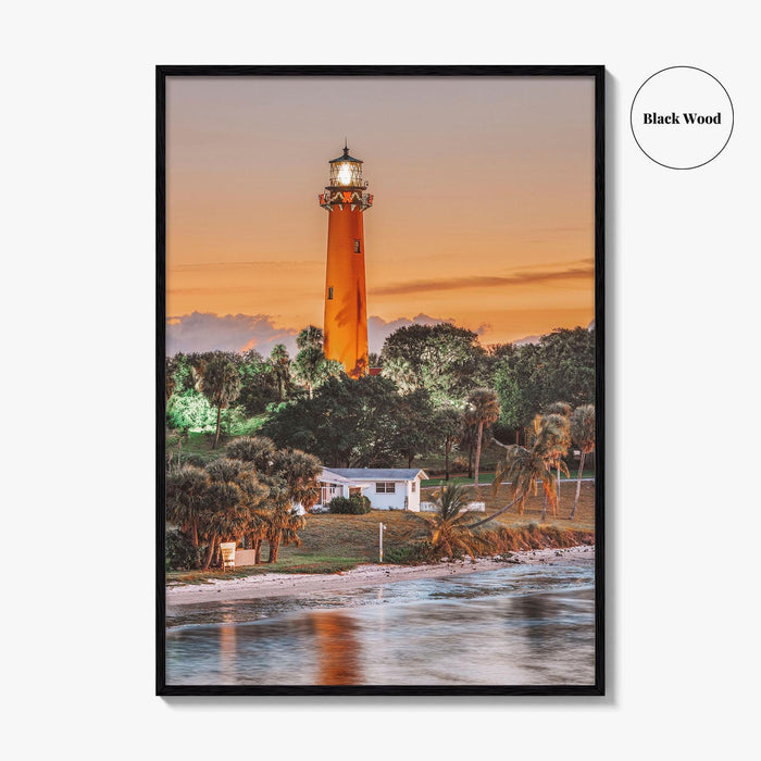 Jupiter Fine Art Photo Print, Inlet Lighthouse, Florida Wall Decor Poster, USA