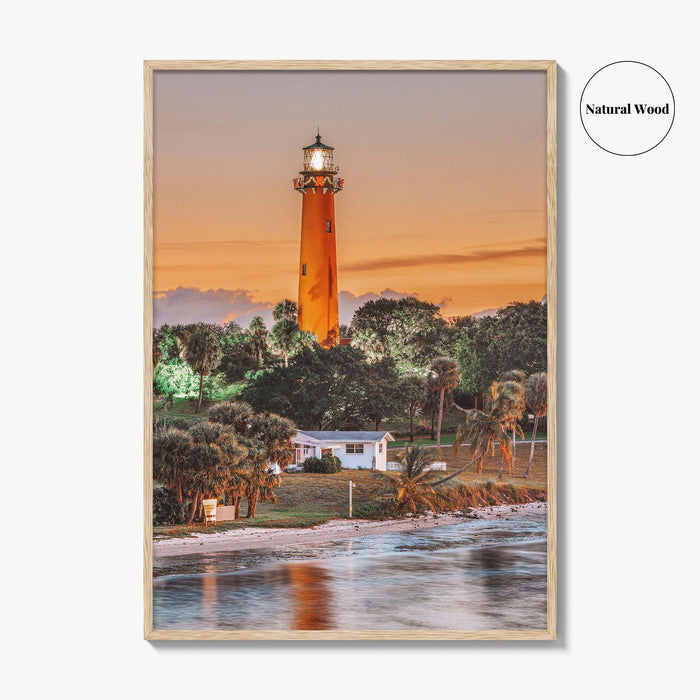 Jupiter Fine Art Photo Print, Inlet Lighthouse, Florida Wall Decor Poster, USA