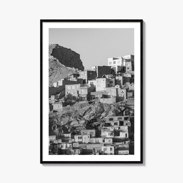 Kabul Black and White Fine Art Photo Print, Afghanistan City Wall Decor Poster