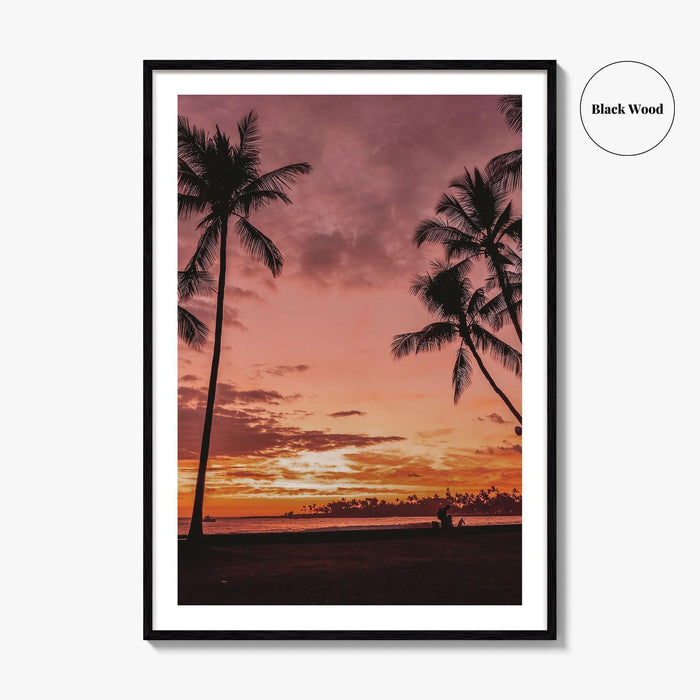 Kailua-Kona Fine Art Photo Print, Kona Hawaii Big Island USA Wall Poster