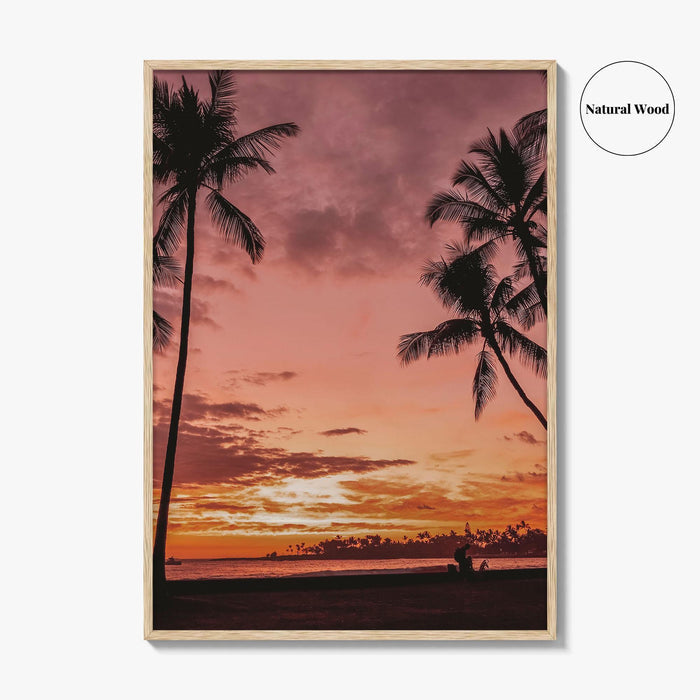 Kailua-Kona Fine Art Photo Print, Kona Hawaii Big Island USA Wall Poster