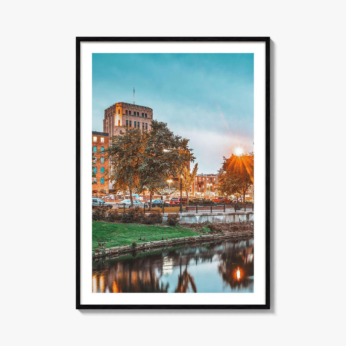 Kalamazoo Fine Art Photo Print, Michigan USA Downtown Wall Poster