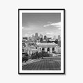 Kansas City Skyline Black and White Fine Art Photo Print, Missouri Union Station Poster