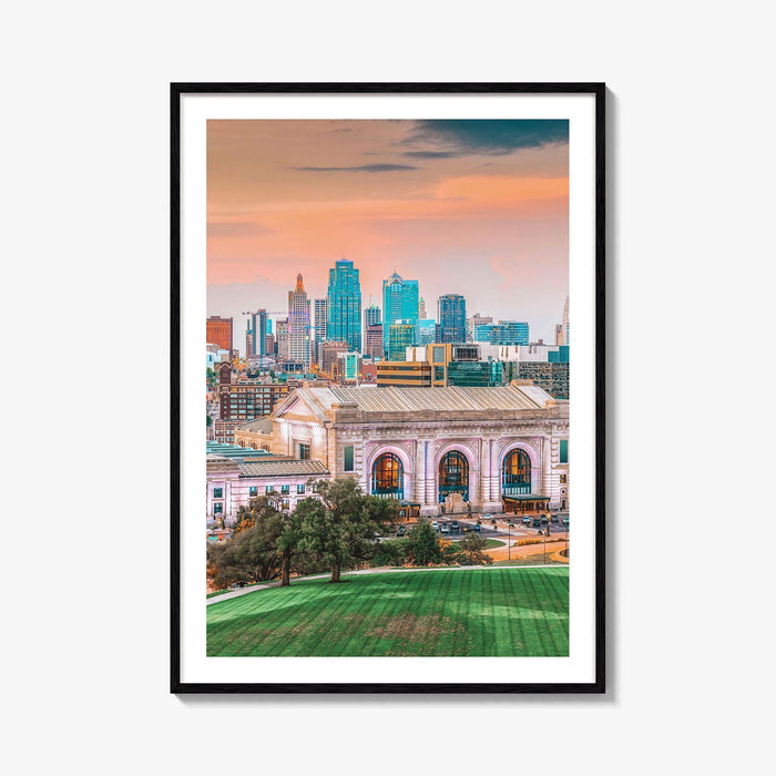 Kansas City Skyline Fine Art Photo Print, Union Station, Missouri, USA Wall Decor Poster