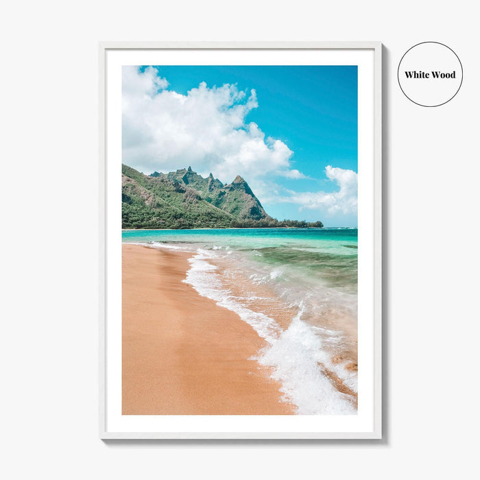 Kauai Fine Art Photo Print, Tunnels Beach Seascape, North Shore, Hawaii USA Poster