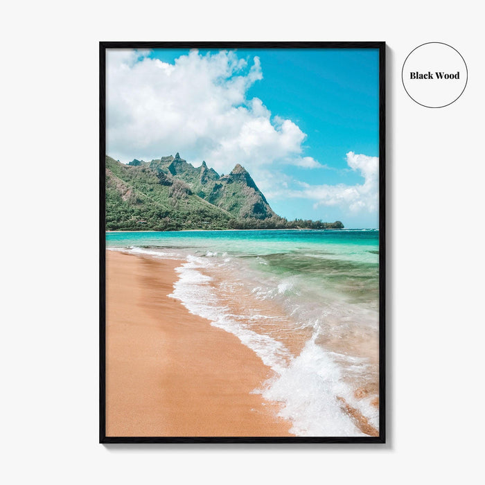 Kauai Fine Art Photo Print, Tunnels Beach Seascape, North Shore, Hawaii USA Poster