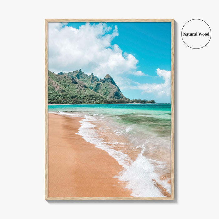 Kauai Fine Art Photo Print, Tunnels Beach Seascape, North Shore, Hawaii USA Poster