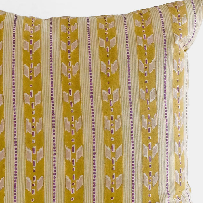 Kaveri Olive Square Pillow - Collyer's Mansion