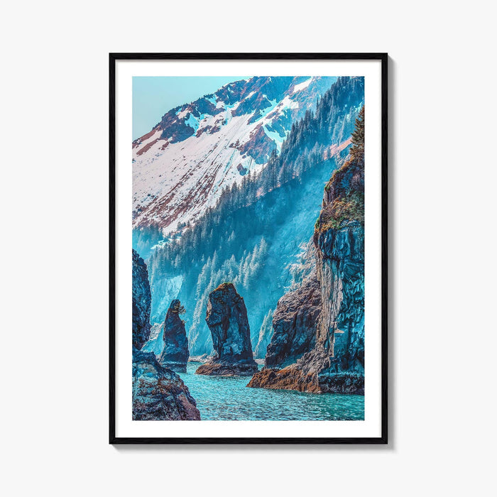 Kenai Fjords National Park Fine Art Photo Print, Sea Stacks, Alaska Poster