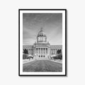 Frankfort Kentucky Black and White Fine Art Photo Print, State Capitol, USA Poster