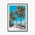 Key Largo Fine Art Photo Print, Florida, Tropical Beach, Palm Trees Poster