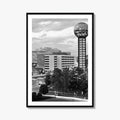 Knoxville Skyline Black and White Fine Art Photo Print, Downtown Tennessee Poster