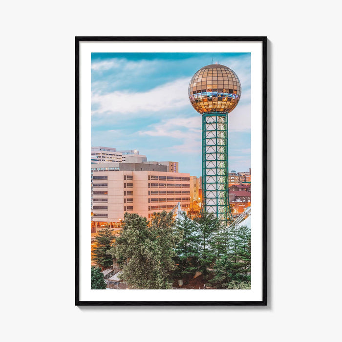 Knoxville Skyline Fine Art Photo Print, Downtown Wall Decor Poster, Tennessee USA