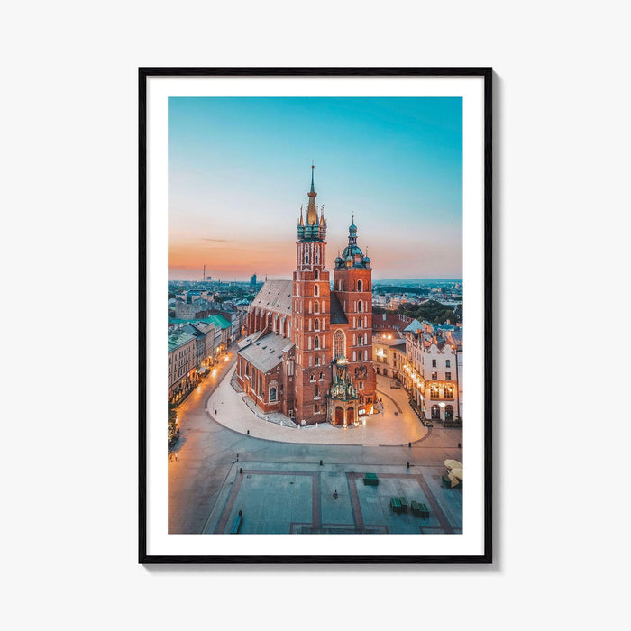 Krakow Fine Art Photo Print, Poland Photo Poster, St Mary's Basilica, Bazylika Mariacka