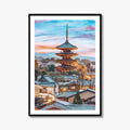Kyoto Fine Art Photo Print, Higashiyama District, Japan Cityscape Wall Art Poster