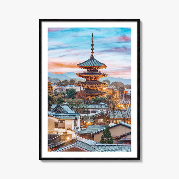 Kyoto Fine Art Photo Print, Higashiyama District, Japan Cityscape Wall Art Poster