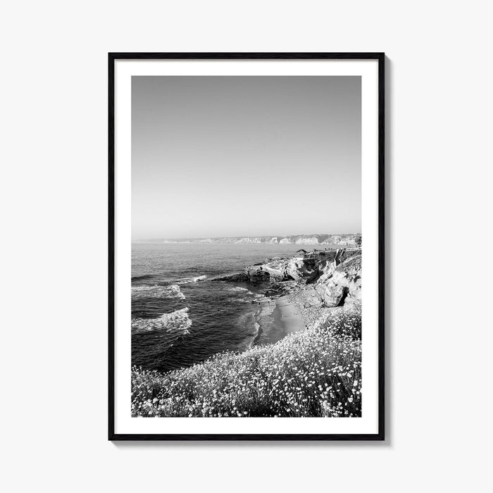 La Jolla Black and White Fine Art Photo Print, San Diego California Poster
