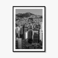 La Paz Black and White Fine Art Photo Print, Bolivia Andes Mountains Poster
