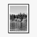 Lake Arrowhead Black and White Fine Art Photo Print, California Wall Decor Poster
