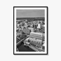 Lansing Skyline Black and White Fine Art Photo Print, Michigan Poster, USA